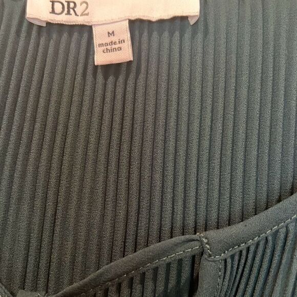 DR2 Emerald Green Blouse Top Sz.M - Picture 3 of 4